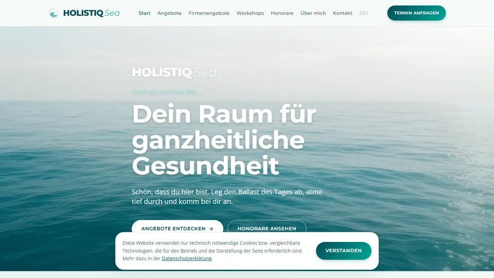 holistiq-sea.de als Website-Referenz